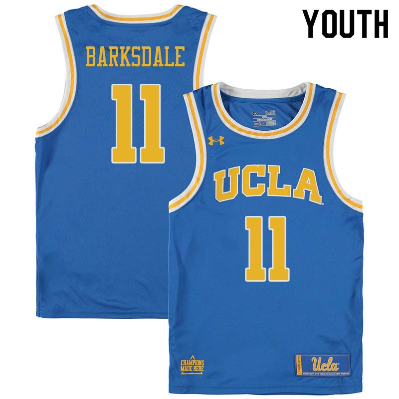 Youth #11 Don Barksdale UCLA Bruins College Basketball Jerseys Sale-Blue - Click Image to Close